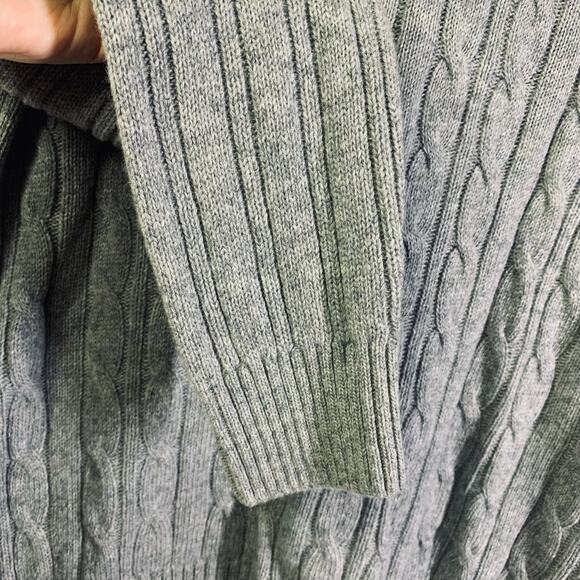 DANIELE BLASI NWT Sweater XL Italian Wool Cable Knit Quarter Zip‎ Mock Neck - Picture 8 of 11